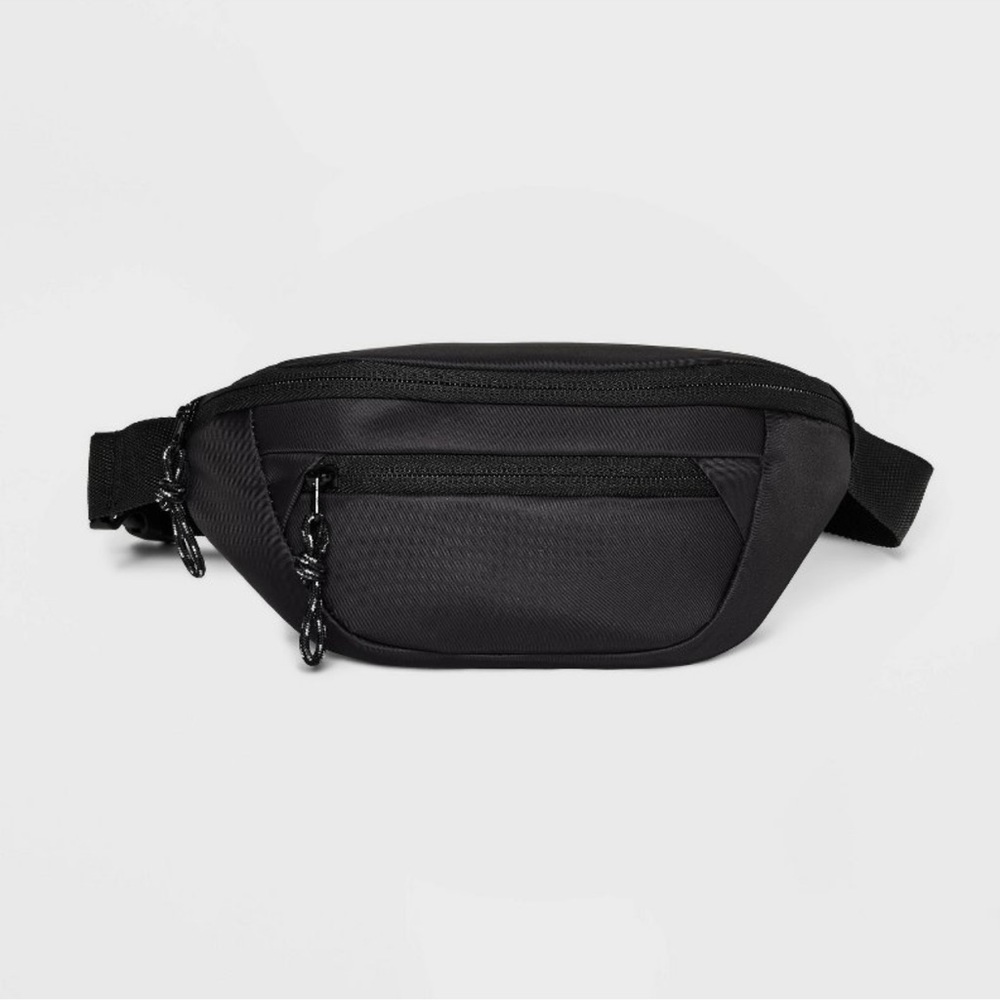 Functional fanny pack-style handbag